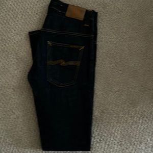 Men’s Nudie jeans straight regular cut size 31X32 like new